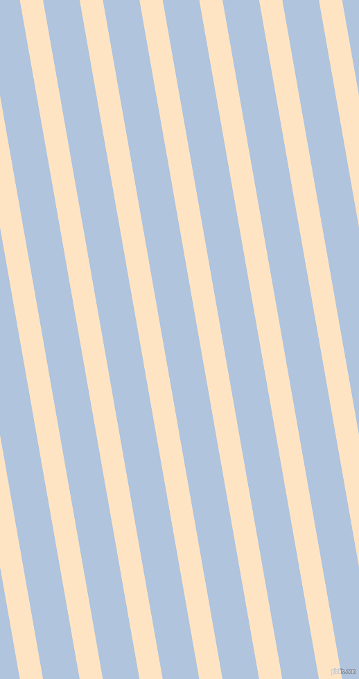 100 degree angle lines stripes, 33 pixel line width, 52 pixel line spacing, Bisque and Light Steel Blue angled lines and stripes seamless tileable