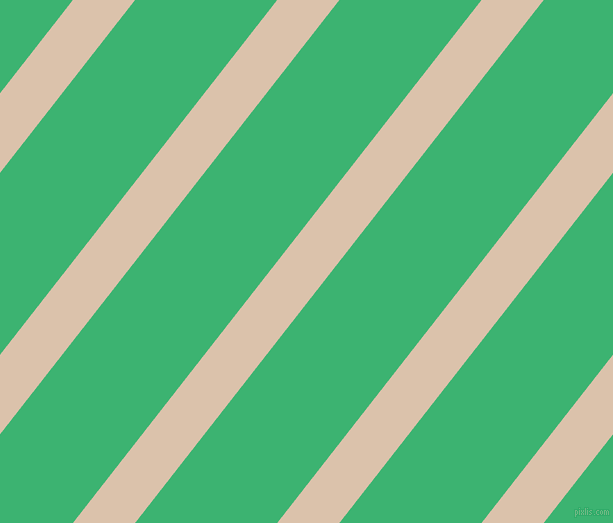 52 degree angle lines stripes, 49 pixel line width, 112 pixel line spacing, Bone and Medium Sea Green angled lines and stripes seamless tileable