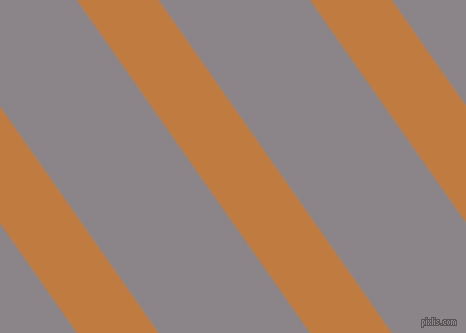 125 degree angle lines stripes, 67 pixel line width, 124 pixel line spacing, Brandy Punch and Taupe Grey angled lines and stripes seamless tileable