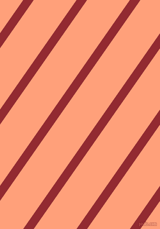 55 degree angle lines stripes, 17 pixel line width, 69 pixel line spacing, Bright Red and Light Salmon angled lines and stripes seamless tileable