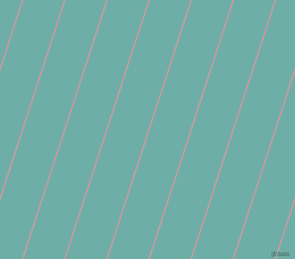 72 degree angle lines stripes, 3 pixel line width, 77 pixel line spacing, Careys Pink and Tradewind angled lines and stripes seamless tileable