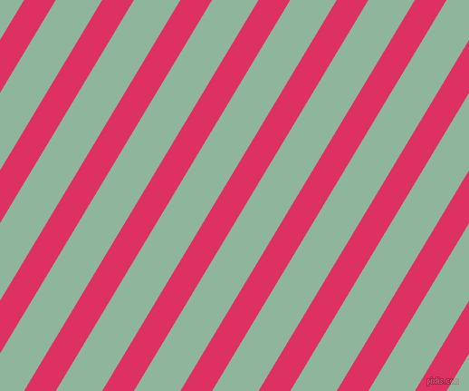 59 degree angle lines stripes, 30 pixel line width, 44 pixel line spacing, Cerise and Summer Green angled lines and stripes seamless tileable
