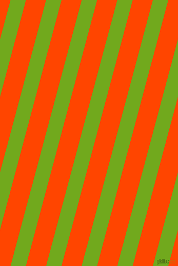 75 degree angle lines stripes, 29 pixel line width, 38 pixel line spacing, Christi and Orange Red angled lines and stripes seamless tileable