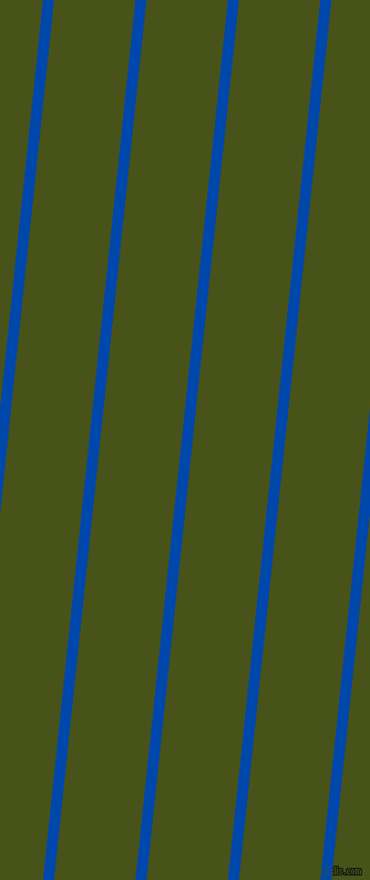 84 degree angle lines stripes, 10 pixel line width, 73 pixel line spacing, Cobalt and Verdun Green angled lines and stripes seamless tileable