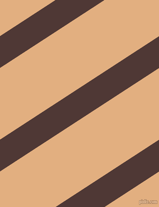 33 degree angle lines stripes, 52 pixel line width, 117 pixel line spacing, Cocoa Bean and Manhattan angled lines and stripes seamless tileable