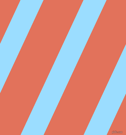 65 degree angle lines stripes, 71 pixel line width, 123 pixel line spacing, Columbia Blue and Terra Cotta angled lines and stripes seamless tileable