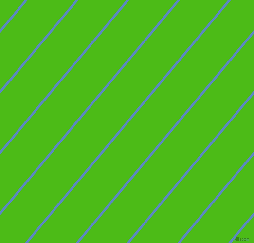 50 degree angle lines stripes, 5 pixel line width, 75 pixel line spacing, Danube and Kelly Green angled lines and stripes seamless tileable