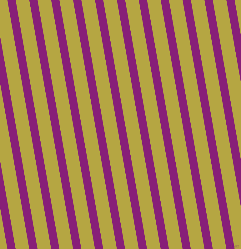100 degree angle lines stripes, 26 pixel line width, 43 pixel line spacing, Dark Purple and Brass angled lines and stripes seamless tileable