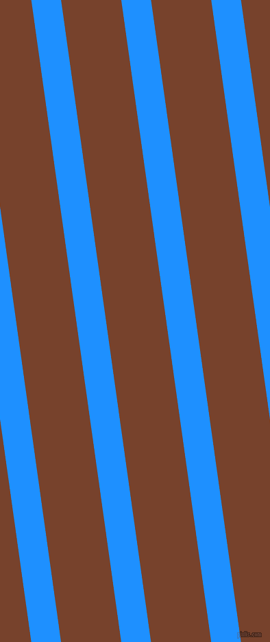 98 degree angle lines stripes, 43 pixel line width, 87 pixel line spacing, Dodger Blue and Copper Canyon angled lines and stripes seamless tileable
