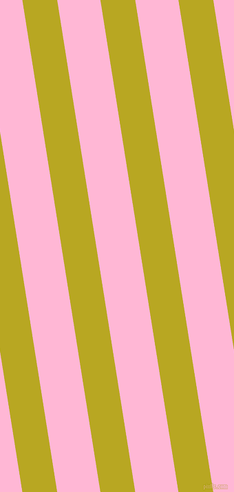 99 degree angle lines stripes, 50 pixel line width, 62 pixel line spacing, Earls Green and Cotton Candy angled lines and stripes seamless tileable