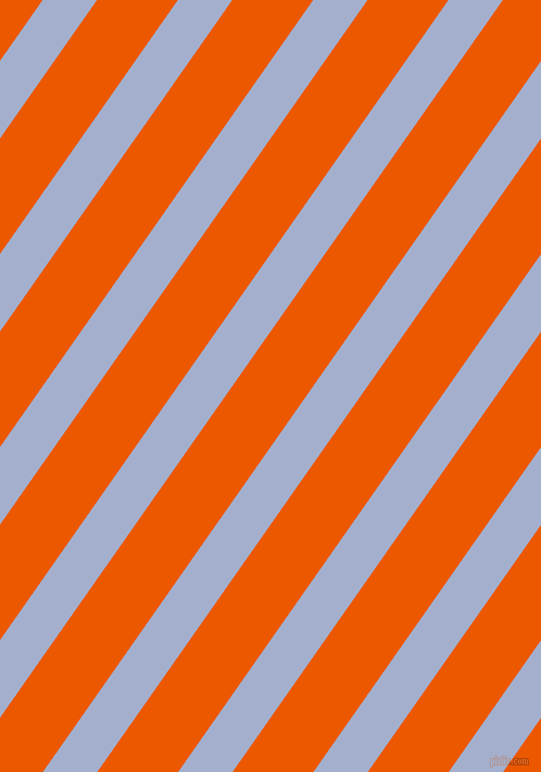 55 degree angle lines stripes, 41 pixel line width, 61 pixel line spacing, Echo Blue and Persimmon angled lines and stripes seamless tileable