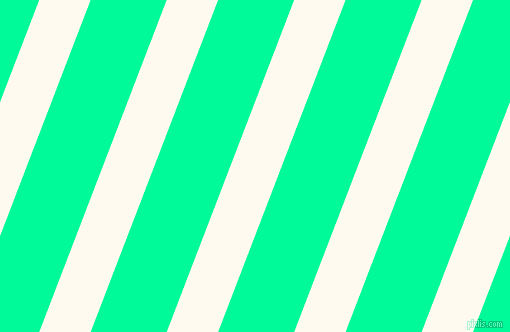 69 degree angle lines stripes, 48 pixel line width, 71 pixel line spacing, Floral White and Medium Spring Green angled lines and stripes seamless tileable