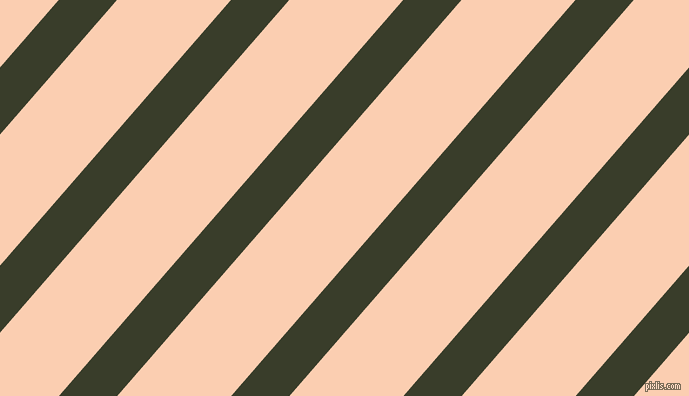 49 degree angle lines stripes, 44 pixel line width, 86 pixel line spacing, Green Kelp and Apricot angled lines and stripes seamless tileable