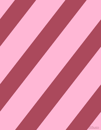 52 degree angle lines stripes, 58 pixel line width, 80 pixel line spacing, Hippie Pink and Cotton Candy angled lines and stripes seamless tileable