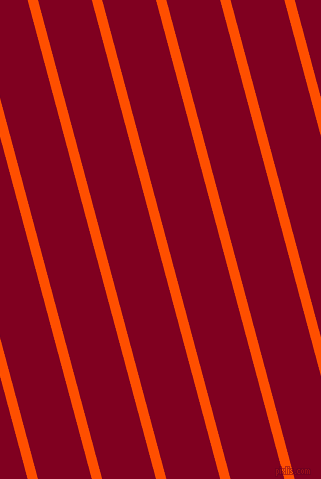 105 degree angle lines stripes, 10 pixel line width, 52 pixel line spacing, International Orange and Burgundy angled lines and stripes seamless tileable