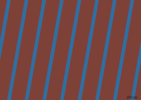 80 degree angle lines stripes, 12 pixel line width, 46 pixel line spacing, Lochmara and Red Robin angled lines and stripes seamless tileable