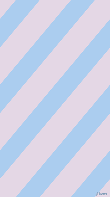 50 degree angle lines stripes, 60 pixel line width, 78 pixel line spacing, Pale Cornflower Blue and Snuff angled lines and stripes seamless tileable