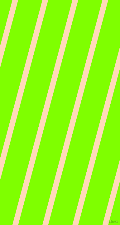 75 degree angle lines stripes, 18 pixel line width, 75 pixel line spacing, Peach Puff and Chartreuse angled lines and stripes seamless tileable