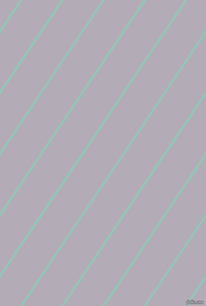 56 degree angle lines stripes, 6 pixel line width, 64 pixel line spacing, Shadow Green and Chatelle angled lines and stripes seamless tileable