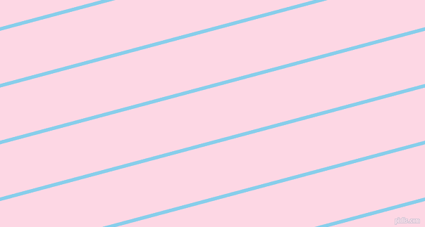 15 degree angle lines stripes, 5 pixel line width, 73 pixel line spacing, Sky Blue and Pig Pink angled lines and stripes seamless tileable
