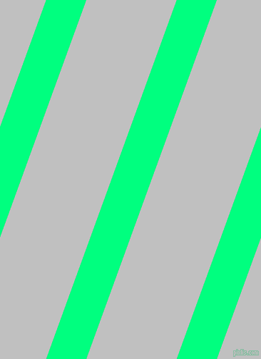 70 degree angle lines stripes, 53 pixel line width, 119 pixel line spacing, Spring Green and Silver angled lines and stripes seamless tileable