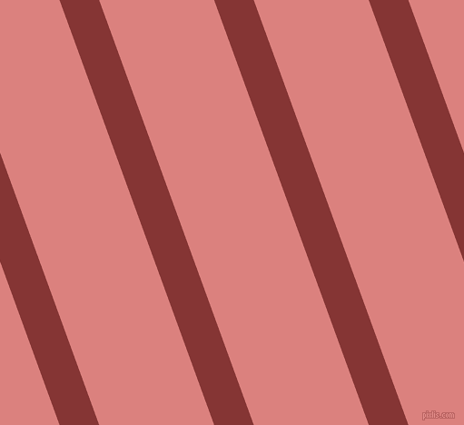 110 degree angle lines stripes, 41 pixel line width, 119 pixel line spacing, Tall Poppy and Sea Pink angled lines and stripes seamless tileable