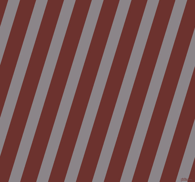 73 degree angle lines stripes, 36 pixel line width, 49 pixel line spacing, Taupe Grey and Kenyan Copper angled lines and stripes seamless tileable