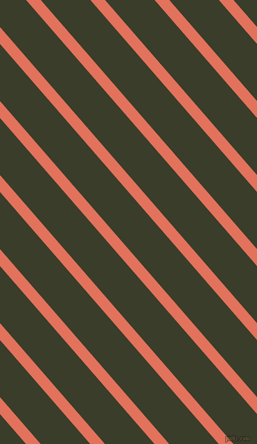 131 degree angle lines stripes, 16 pixel line width, 54 pixel line spacing, Terra Cotta and Green Kelp angled lines and stripes seamless tileable