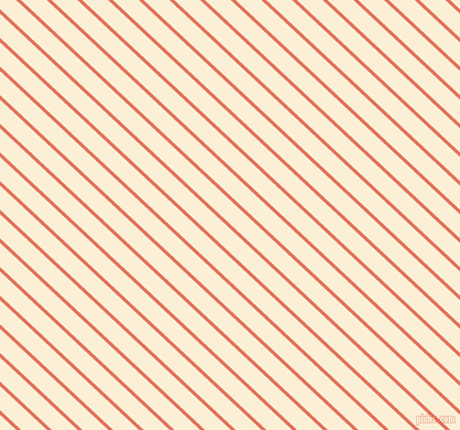 137 degree angle lines stripes, 3 pixel line width, 16 pixel line spacing, Terra Cotta and Half Dutch White angled lines and stripes seamless tileable