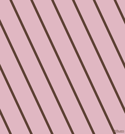 115 degree angle lines stripes, 8 pixel line width, 55 pixel line spacing, Very Dark Brown and Melanie angled lines and stripes seamless tileable