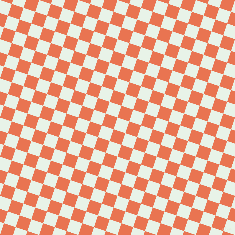 72/162 degree angle diagonal checkered chequered squares checker pattern checkers background, 42 pixel square size, , Aqua Spring and Burnt Sienna checkers chequered checkered squares seamless tileable