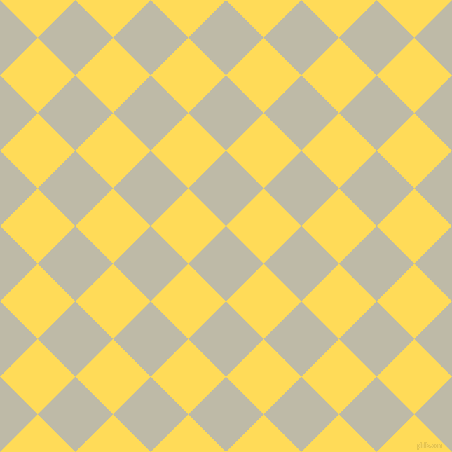 45/135 degree angle diagonal checkered chequered squares checker pattern checkers background, 76 pixel squares size, Ash and Mustard checkers chequered checkered squares seamless tileable