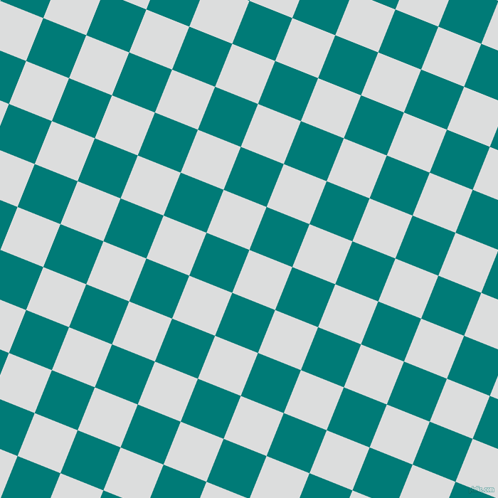 68/158 degree angle diagonal checkered chequered squares checker pattern checkers background, 65 pixel square size, Athens Grey and Surfie Green checkers chequered checkered squares seamless tileable