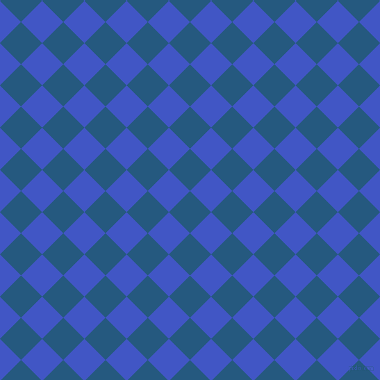 45/135 degree angle diagonal checkered chequered squares checker pattern checkers background, 43 pixel squares size, , Bahama Blue and Free Speech Blue checkers chequered checkered squares seamless tileable