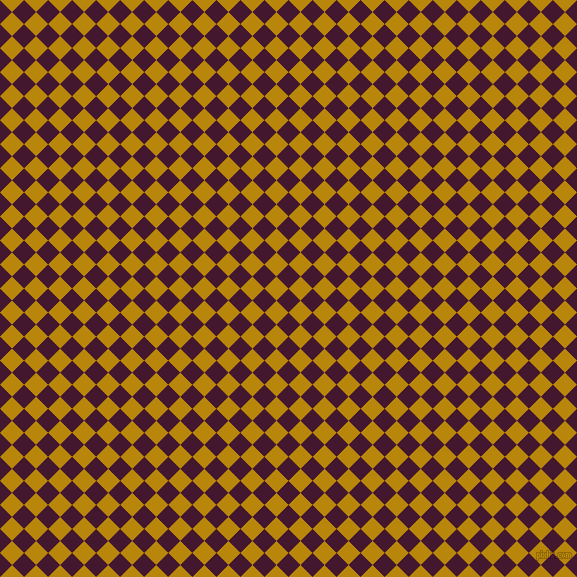 45/135 degree angle diagonal checkered chequered squares checker pattern checkers background, 17 pixel square size, , Blackberry and Dark Goldenrod checkers chequered checkered squares seamless tileable