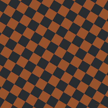 59/149 degree angle diagonal checkered chequered squares checker pattern checkers background, 39 pixel square size, , Blue Charcoal and Hawaiian Tan checkers chequered checkered squares seamless tileable