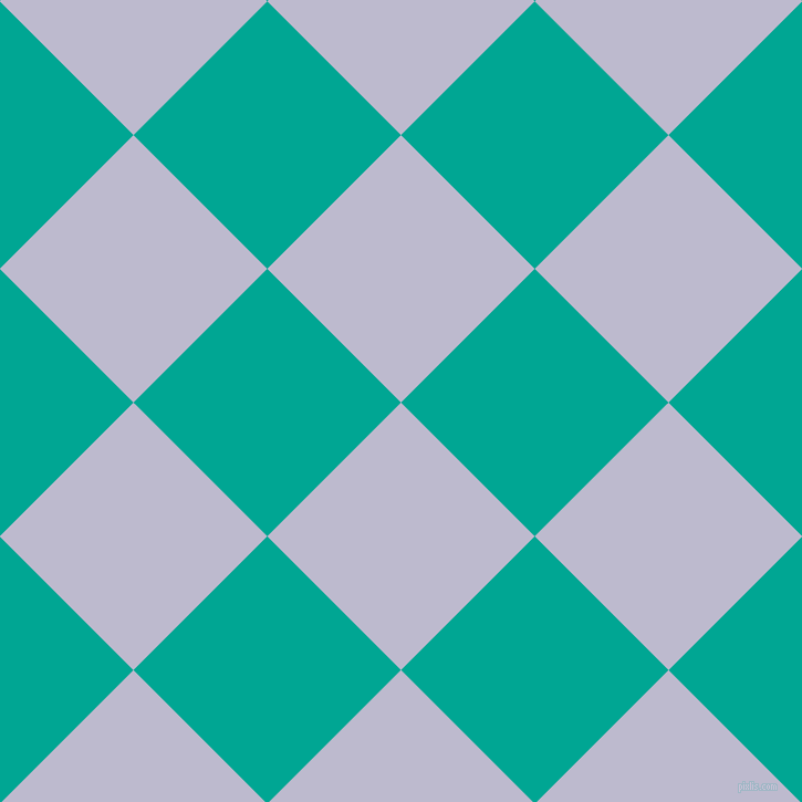 45/135 degree angle diagonal checkered chequered squares checker pattern checkers background, 171 pixel square size, , Blue Haze and Persian Green checkers chequered checkered squares seamless tileable