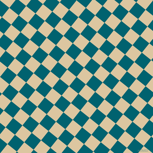 51/141 degree angle diagonal checkered chequered squares checker pattern checkers background, 41 pixel square size, , Blue Lagoon and Raffia checkers chequered checkered squares seamless tileable