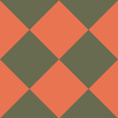 45/135 degree angle diagonal checkered chequered squares checker pattern checkers background, 143 pixel square size, , Burnt Sienna and Siam checkers chequered checkered squares seamless tileable