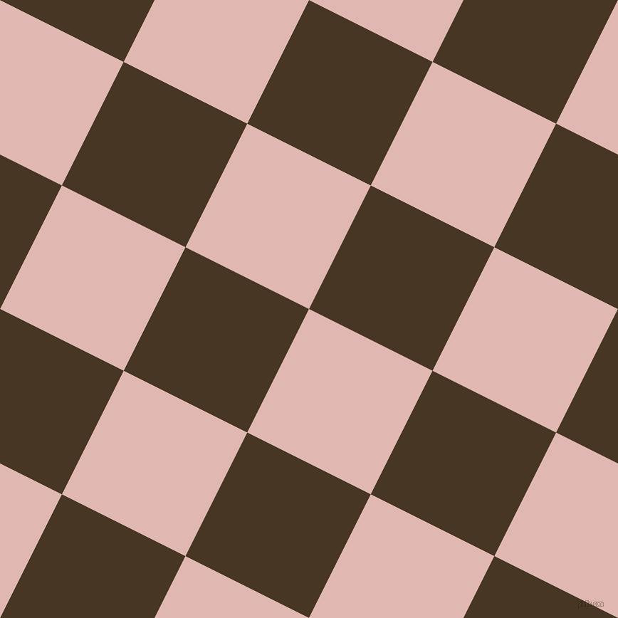 63/153 degree angle diagonal checkered chequered squares checker pattern checkers background, 194 pixel squares size, Cavern Pink and Clinker checkers chequered checkered squares seamless tileable