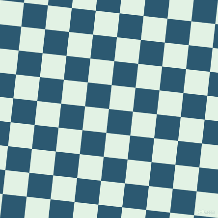 84/174 degree angle diagonal checkered chequered squares checker pattern checkers background, 49 pixel square size, , Chathams Blue and Frosted Mint checkers chequered checkered squares seamless tileable