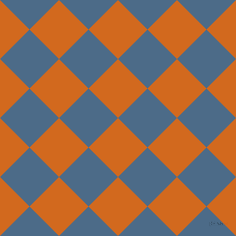 45/135 degree angle diagonal checkered chequered squares checker pattern checkers background, 82 pixel squares size, Chocolate and Wedgewood checkers chequered checkered squares seamless tileable