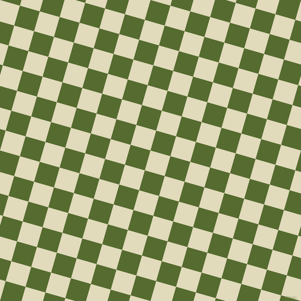 74/164 degree angle diagonal checkered chequered squares checker pattern checkers background, 66 pixel squares size, , Coconut Cream and Dark Olive Green checkers chequered checkered squares seamless tileable