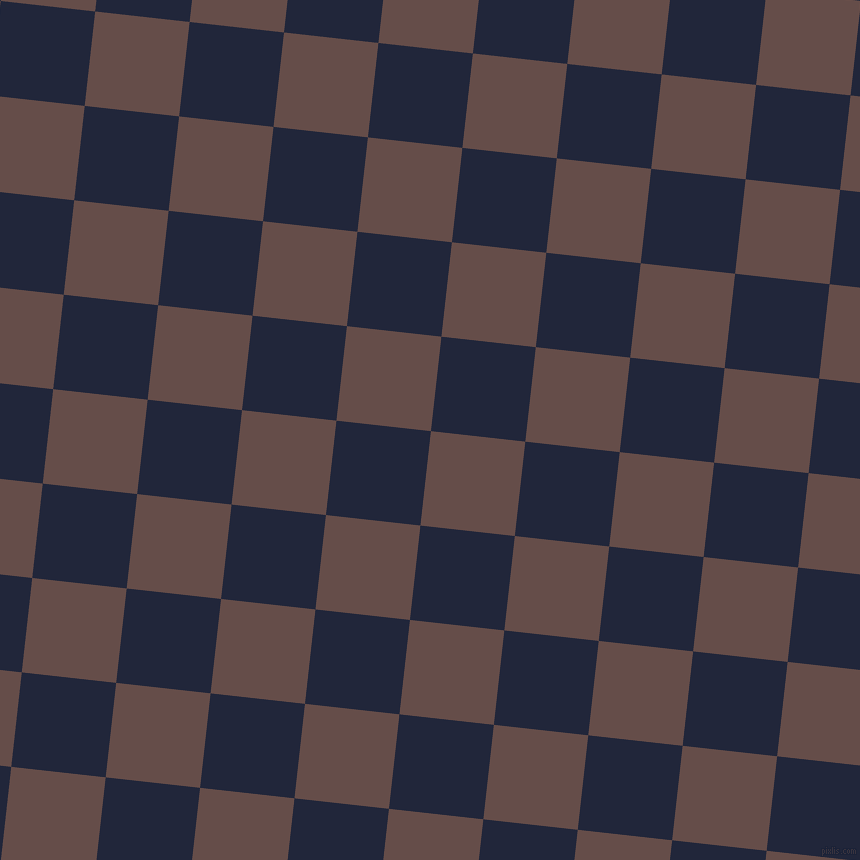 84/174 degree angle diagonal checkered chequered squares checker pattern checkers background, 95 pixel square size, , Congo Brown and Midnight Express checkers chequered checkered squares seamless tileable