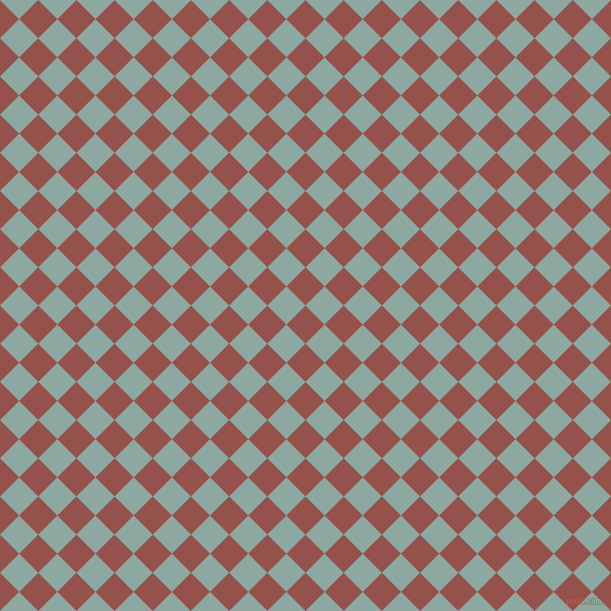 45/135 degree angle diagonal checkered chequered squares checker pattern checkers background, 27 pixel square size, , Copper Rust and Cascade checkers chequered checkered squares seamless tileable