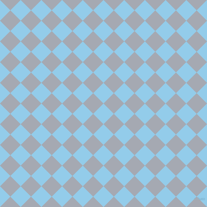 45/135 degree angle diagonal checkered chequered squares checker pattern checkers background, 49 pixel squares size, , Cornflower and Mischka checkers chequered checkered squares seamless tileable