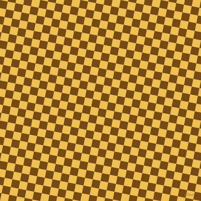 79/169 degree angle diagonal checkered chequered squares checker pattern checkers background, 26 pixel square size, , Cream Can and Raw Umber checkers chequered checkered squares seamless tileable