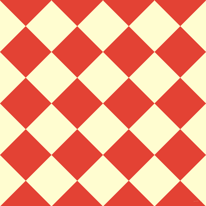 45/135 degree angle diagonal checkered chequered squares checker pattern checkers background, 119 pixel square size, , Cream and Cinnabar checkers chequered checkered squares seamless tileable