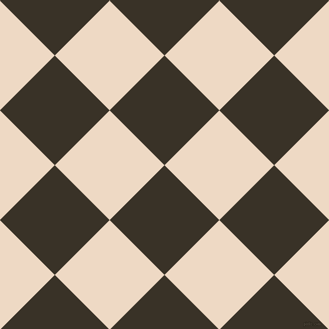 45/135 degree angle diagonal checkered chequered squares checker pattern checkers background, 158 pixel squares size, , Creole and Almond checkers chequered checkered squares seamless tileable