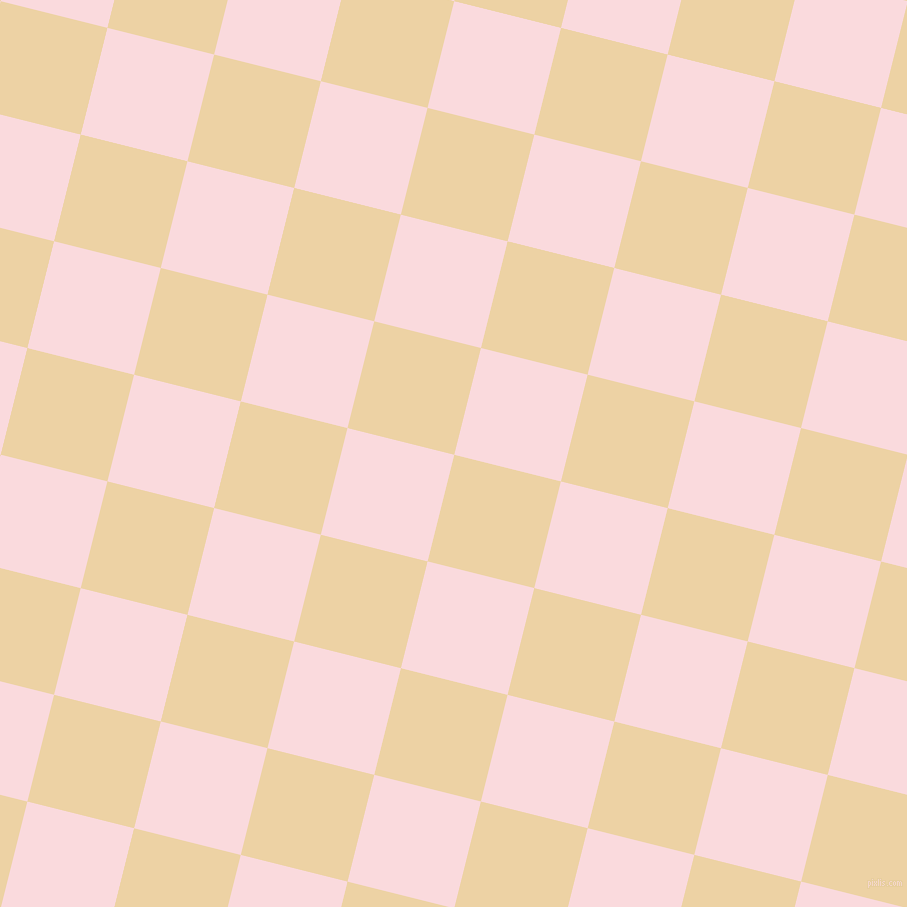 76/166 degree angle diagonal checkered chequered squares checker pattern checkers background, 110 pixel squares size, , Dairy Cream and Pale Pink checkers chequered checkered squares seamless tileable